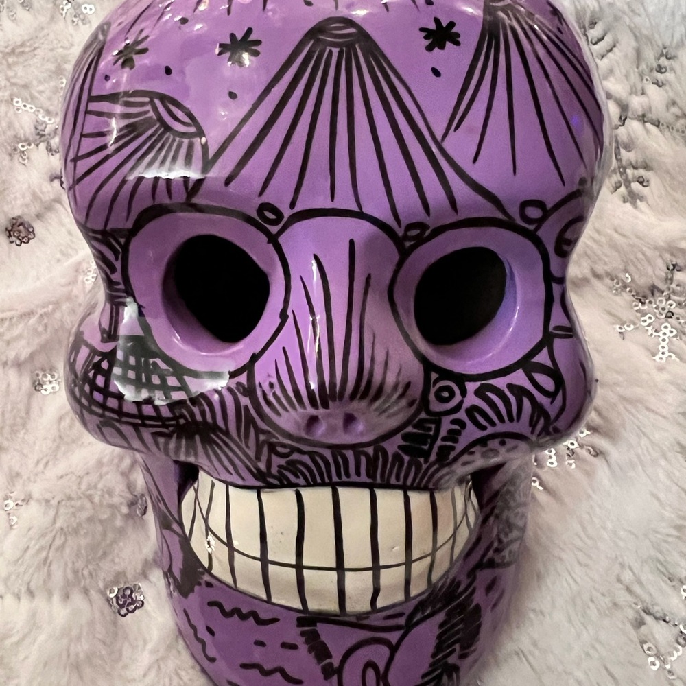Handmade hand painted Mexican Sugar Skull